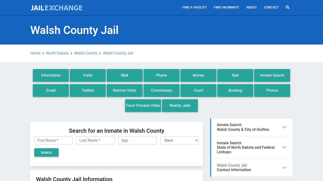 Walsh County Jail Roster Lookup, ND, Inmate Search